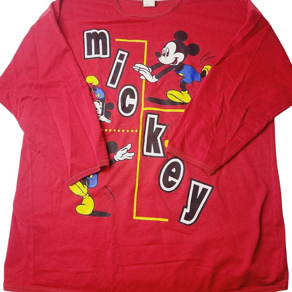 Mickey Unlimited 90s Vintage Walt Disney Mickey Mouse Women's T-Shirt XL Classic